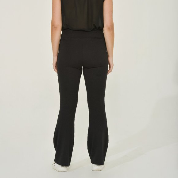 Black Stretch Flare Pant | Stretch Flare Pant | Sustainable Women's Fashion - Picture 6 of 11